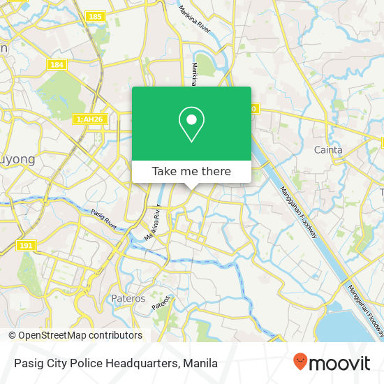 Pasig City Police Headquarters map