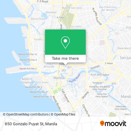 850 Gonzalo Puyat St map