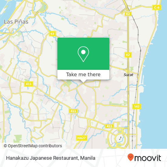 Hanakazu Japanese Restaurant map