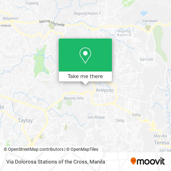 Via Dolorosa Stations of the Cross map