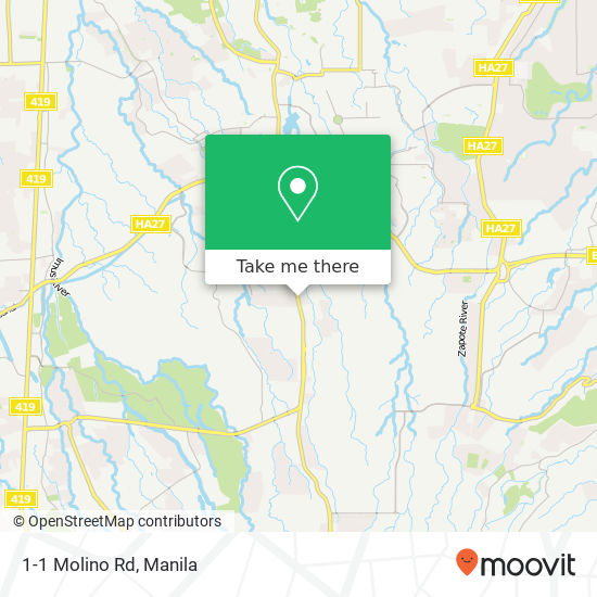 1-1 Molino Rd map