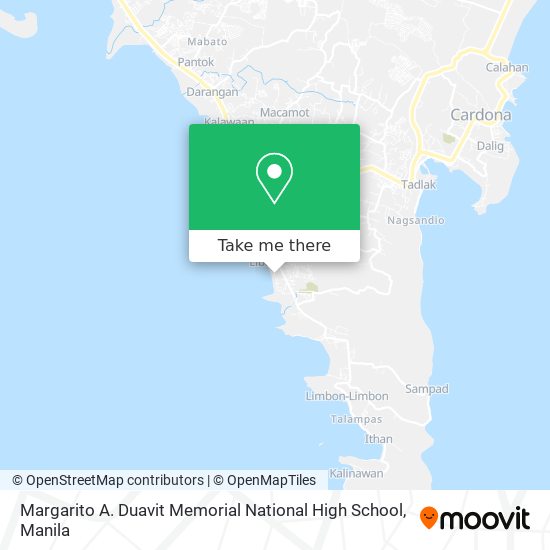 Margarito A. Duavit Memorial National High School map
