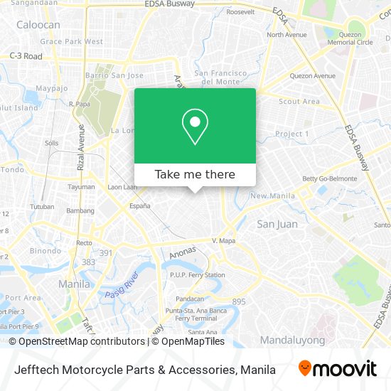 Jefftech Motorcycle Parts & Accessories map