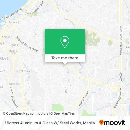 Micress Aluminum & Glass W/ Steel Works map