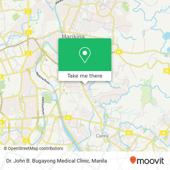 Dr. John B. Bugayong Medical Clinic map