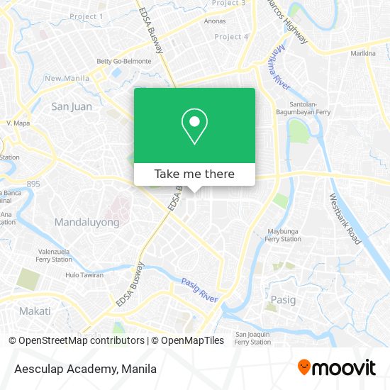 Aesculap Academy map