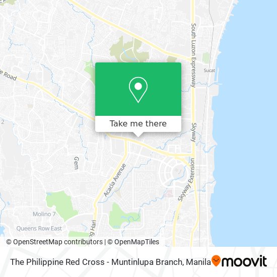 The Philippine Red Cross - Muntinlupa Branch map