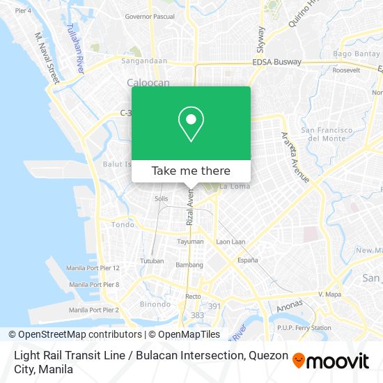 Light Rail Transit Line / Bulacan Intersection, Quezon City map