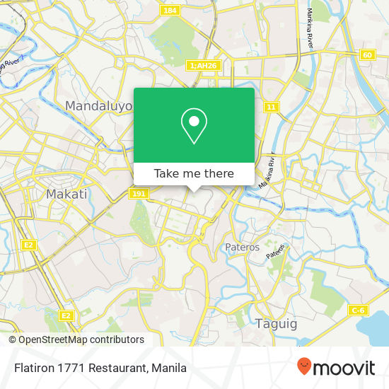 Flatiron 1771 Restaurant map