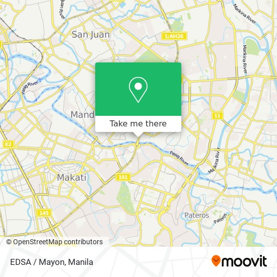 EDSA / Mayon map