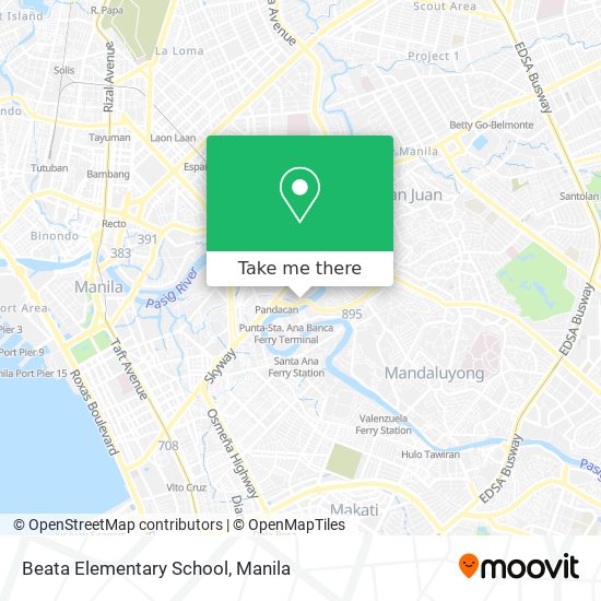 Beata Elementary School map