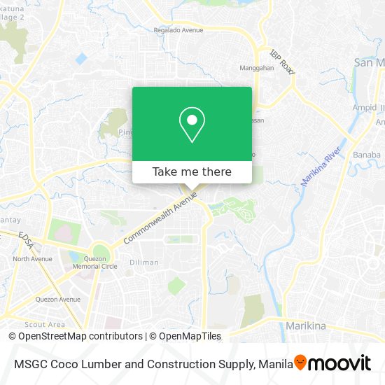 MSGC Coco Lumber and Construction Supply map