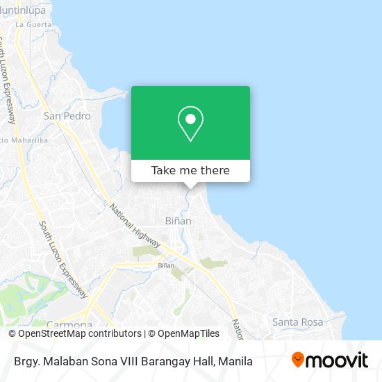 Brgy. Malaban Sona VIII Barangay Hall map