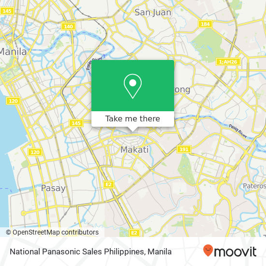 National Panasonic Sales Philippines map