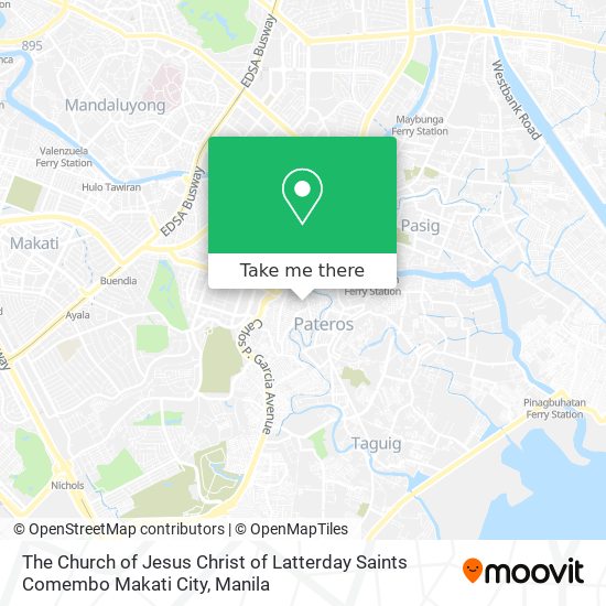 The Church of Jesus Christ of Latterday Saints Comembo Makati City map