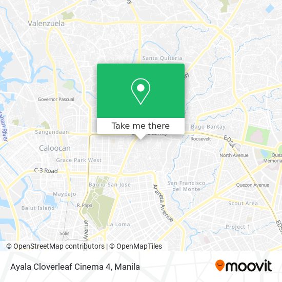 Ayala Cloverleaf Cinema 4 map