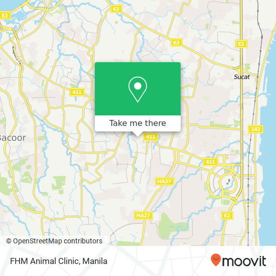 FHM Animal Clinic map