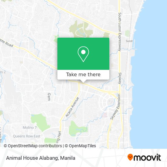 Animal House Alabang map