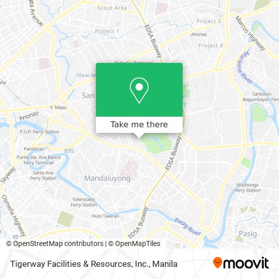 Tigerway Facilities & Resources, Inc. map