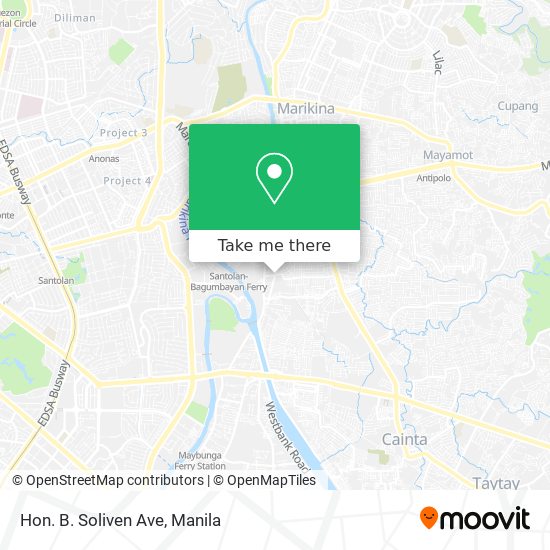 Hon. B. Soliven Ave map
