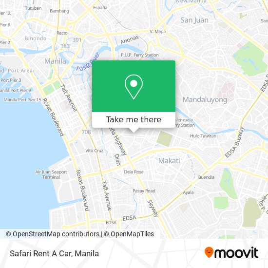 Safari Rent A Car map