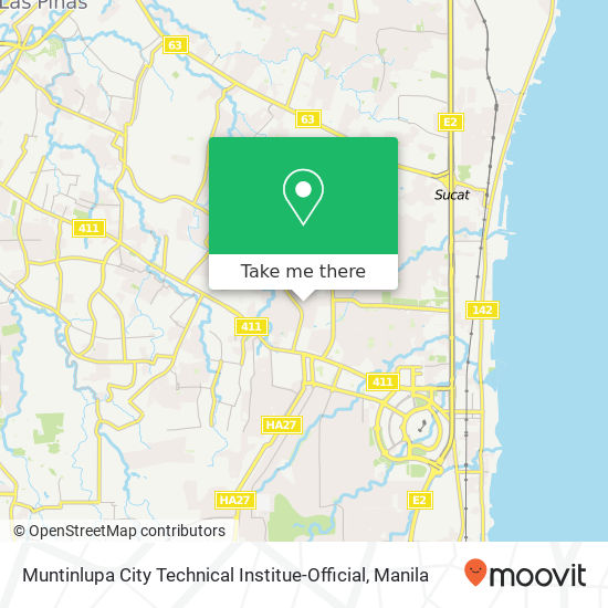 Muntinlupa City Technical Institue-Official map