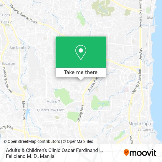 Adults & Children's Clinic Oscar Ferdinand L. Feliciano M. D. map