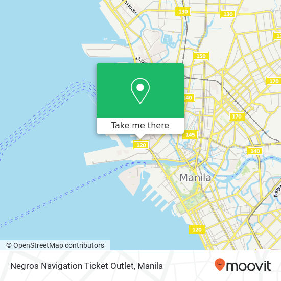 Negros Navigation Ticket Outlet map