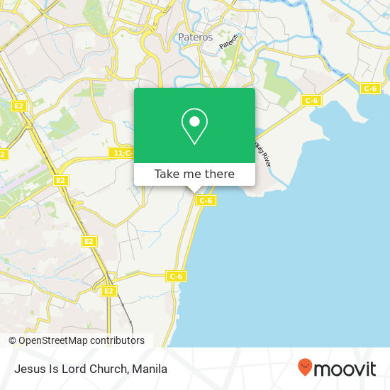 Jesus Is Lord Church map