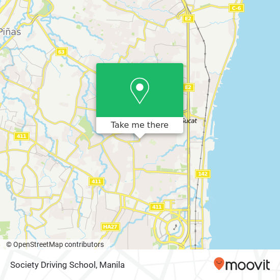 Society Driving School map