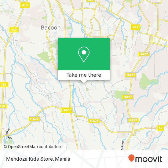 Mendoza Kids Store map