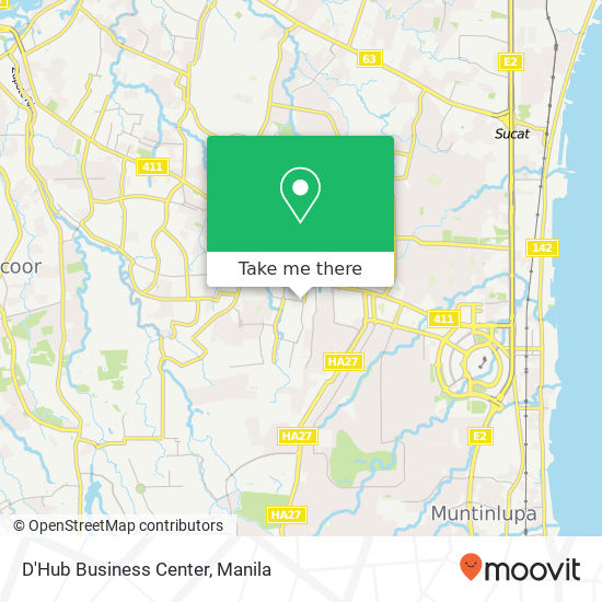 D'Hub Business Center map