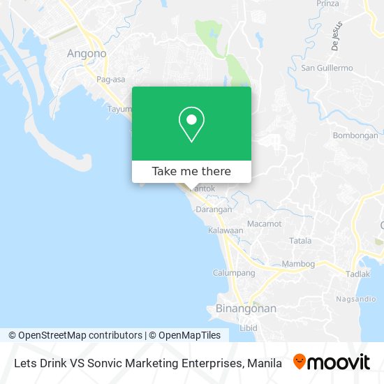 Lets Drink VS Sonvic Marketing Enterprises map