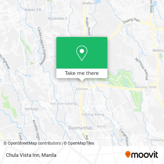 Chula Vista Inn map