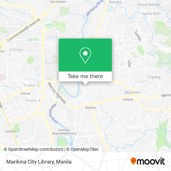 Marikina City Library map