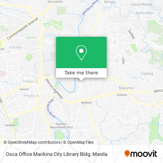 Osca Office Marikina City Library Bldg map