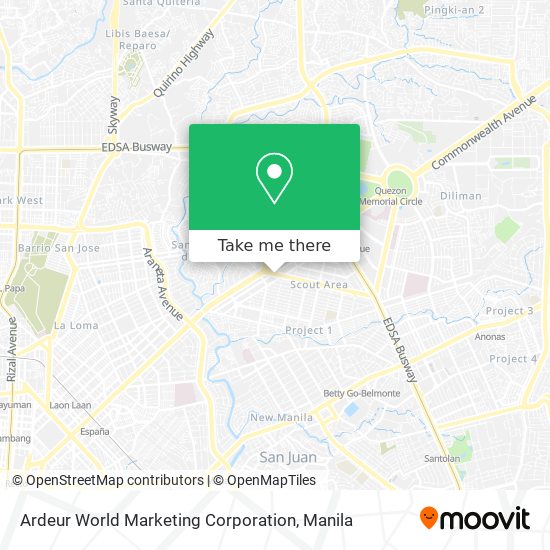 Ardeur World Marketing Corporation map