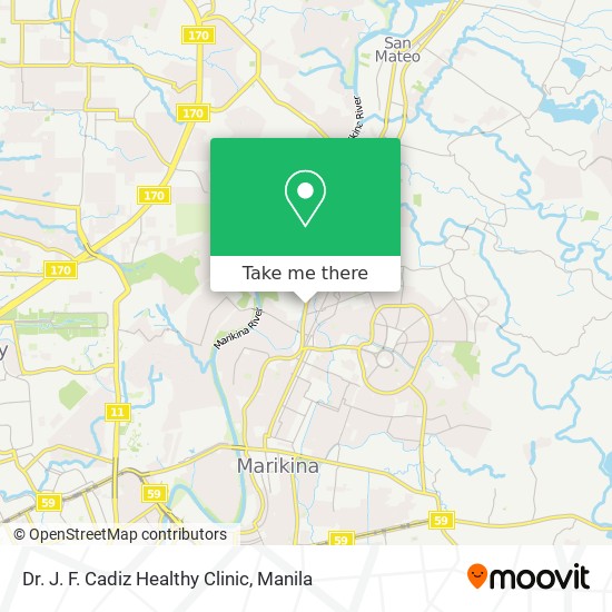 Dr. J. F. Cadiz Healthy Clinic map