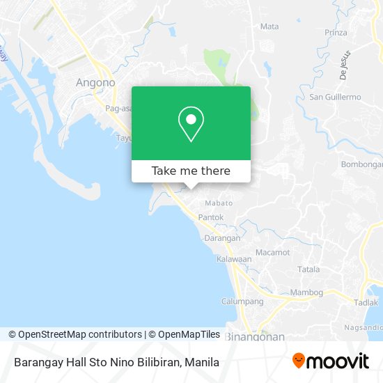 Barangay Hall Sto Nino Bilibiran map
