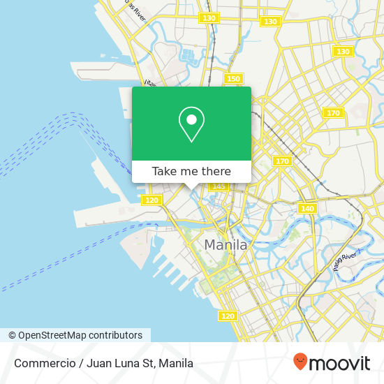 Commercio / Juan Luna St map