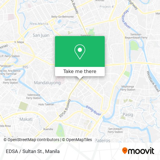 EDSA / Sultan St. map