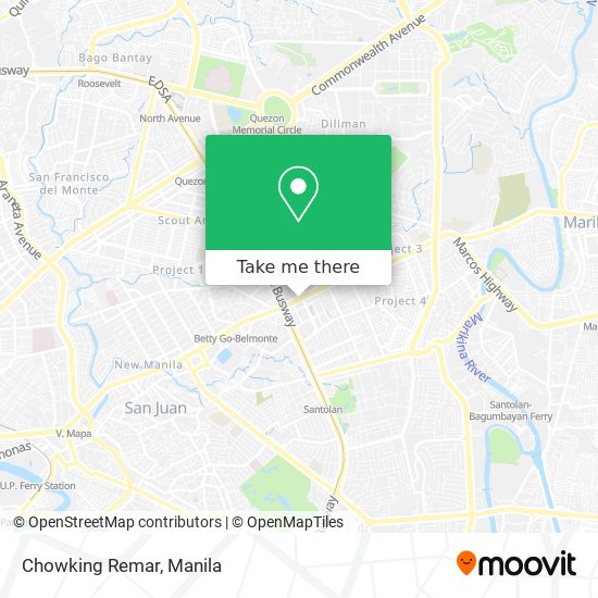 Chowking Remar map
