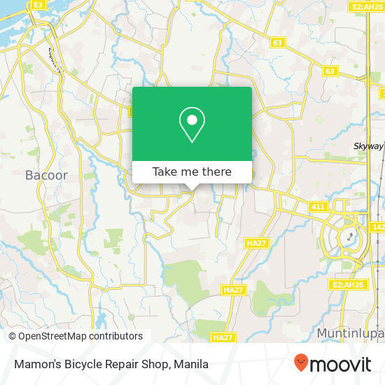 Mamon's Bicycle Repair Shop map