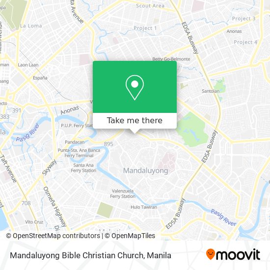 Mandaluyong Bible Christian Church map