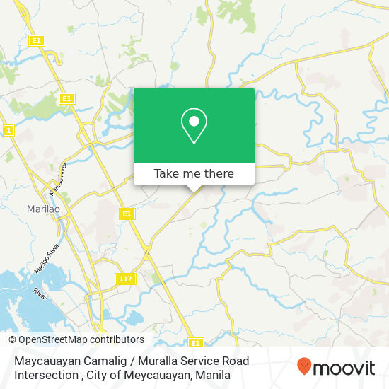 Maycauayan Camalig / Muralla Service Road Intersection , City of Meycauayan map