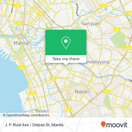 J. P. Rizal Ave / Delpan St map