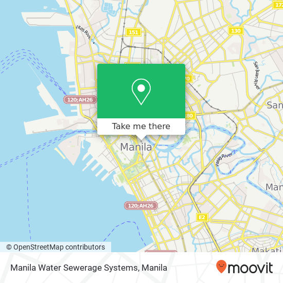 Manila Water Sewerage Systems map