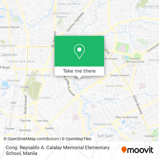 Cong. Reynaldo A. Calalay Memorial Elementary School map
