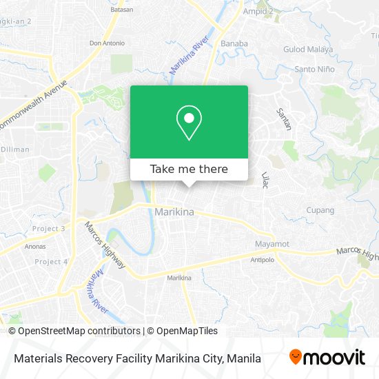Materials Recovery Facility Marikina City map