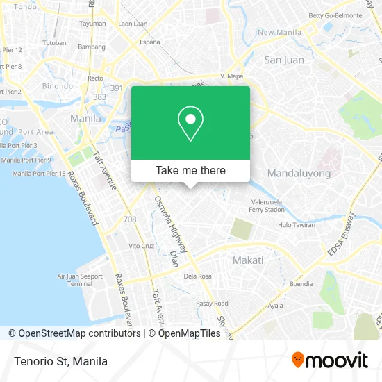 Tenorio St map